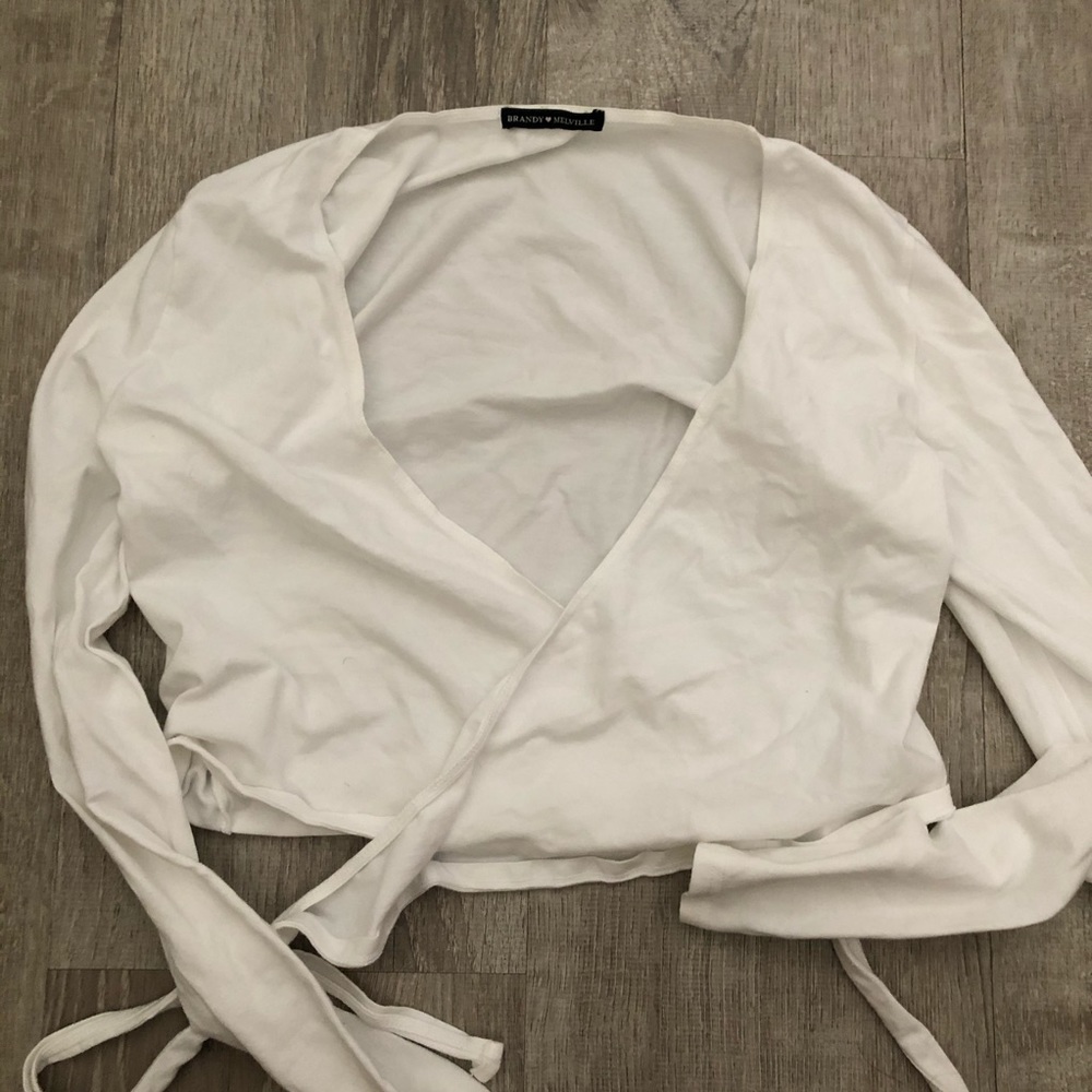 brandy melville wrap long sleeve